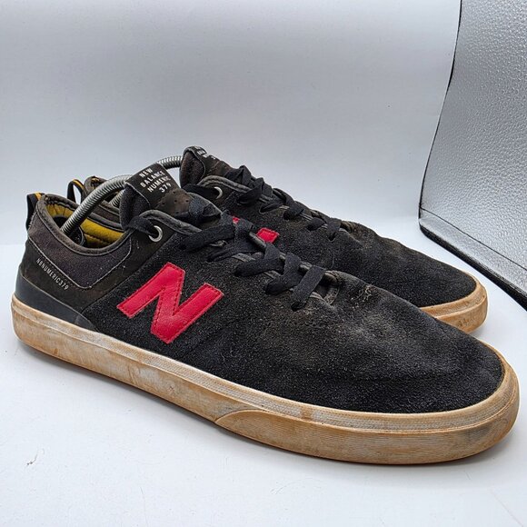 New Balance Numeric 379 Mens Size 13 Black Red Sneaker Shoes Casual Athletic Wal - Picture 1 of 13